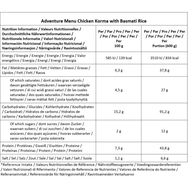 Adventure Menu Repas Outdoor 165g – Image 2