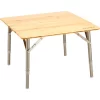 CAMPZ Table En Bambou 60x60x40cm, Marron