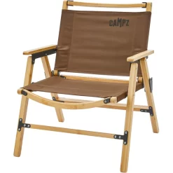 CAMPZ Nagano Chaise Bambou Compact, Marron/beige