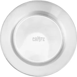 CAMPZ Stainless Steel Plate Flat 24cm, Argent