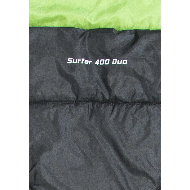 CAMPZ Surfer 400 Sac De Couchage Duo, Gris/vert – Image 4