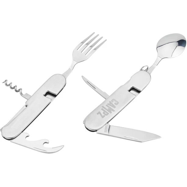 CAMPZ Travel Cutlery, Argent
