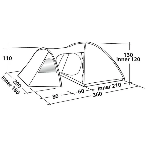 Easy Camp Eclipse 300 Tente, Vert/olive – Image 3