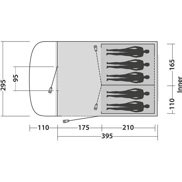 Easy Camp Palmdale 500 Tente, Bleu – Image 6