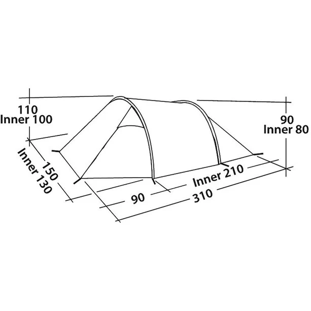 Easy Camp Spirit 200 Tent, Vert/olive – Image 4