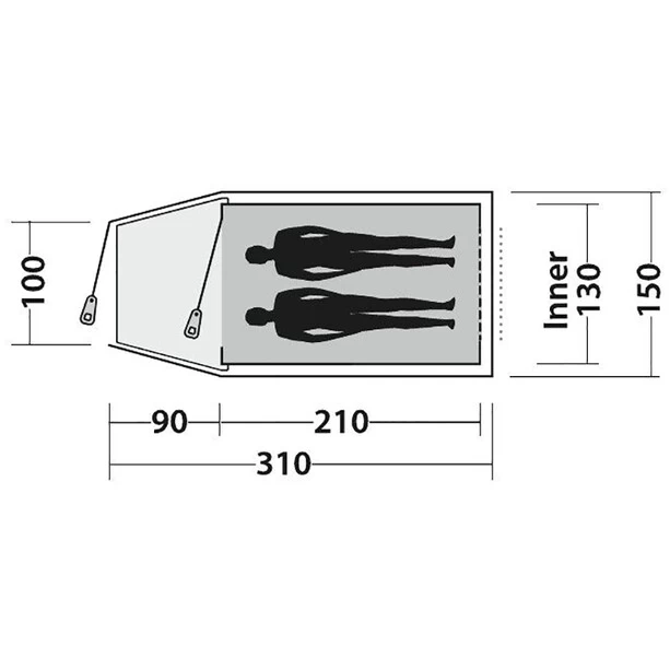 Easy Camp Spirit 200 Tent, Vert/olive – Image 5