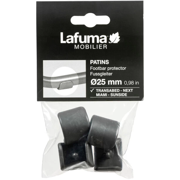 Lafuma Mobilier Repose-pied Ø25mm 4 Pièces, Gris