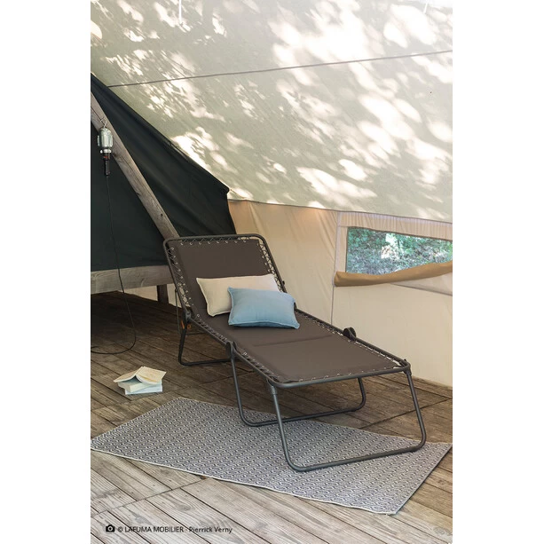 Lafuma Mobilier Siesta L Transat Polycoton, Gris – Image 3