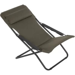 Lafuma Mobilier Transabed Bain De Soleil Air Comfort, Vert/noir