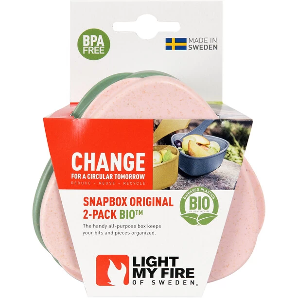 Light My Fire SnapBox Original BIO 2 Packs, Vert/rose – Image 2