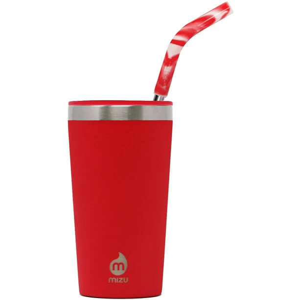 MIZU Tumbler 16 Avec Paille Rouge, Rouge