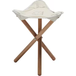 Nordisk Rebild Wooden Tripod Siège, Beige/marron