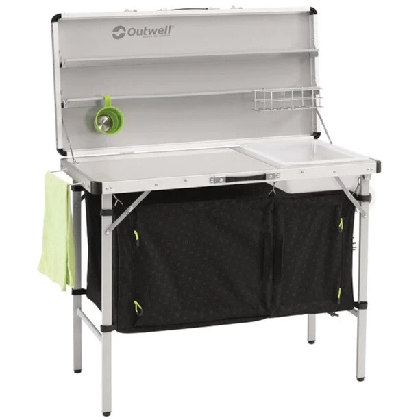 Outwell Drayton Table De Cuisine, Noir/blanc – Image 3