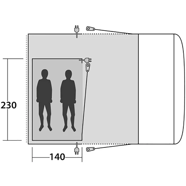 Outwell Jonesville 290SA Tente Intérieure, Gris – Image 2