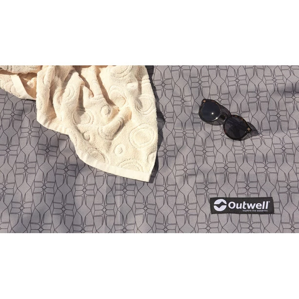 Outwell Linnburg Tapis Tissé Plat, Gris/noir