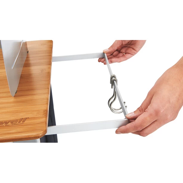 Outwell Padres Table De Cuisine Avec Plateau En Bambou, Noir/marron – Image 5