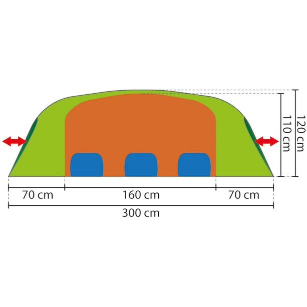 Rejka Hamra Light HC Tent, Vert – Image 2
