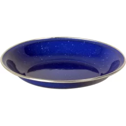 Basic Nature Enamel Plate Deep 20cm, Bleu