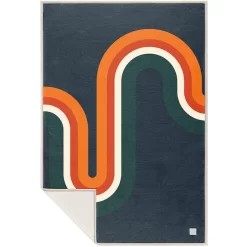 Rumpl Cozyhemp Couverture, Bleu/Multicolore