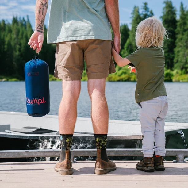 Rumpl Original Puffy Solid Couverture De Survie 1 Personne, Bleu – Image 4