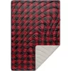 Rumpl Printed Sherpa Puffy Blanket 1 Person, Rouge/noir