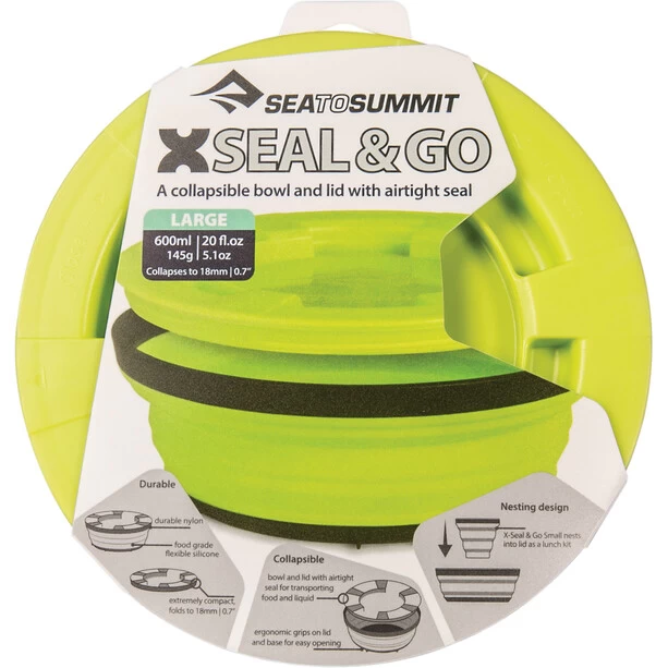 Sea To Summit X-Seal & Go Récipient Pour Aliments L, Vert – Image 3