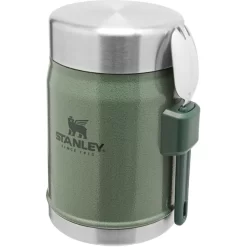 Stanley Classic Bocal à Aliments Avec Fourchette 414ml, Vert/argent