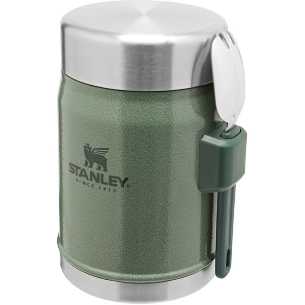 Stanley Classic Bocal à Aliments Avec Fourchette 414ml, Vert/argent