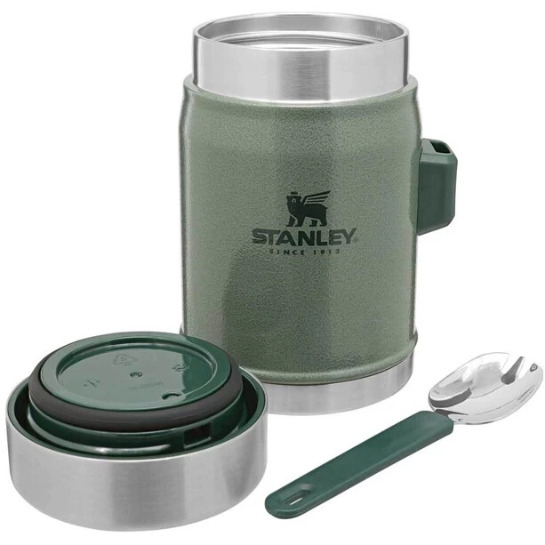 Stanley Classic Bocal à Aliments Avec Fourchette 414ml, Vert/argent – Image 2