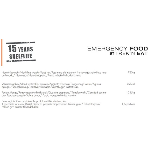 Trek'n Eat Emergency Food Boîte 750g, Whole Grain Bread Mix – Image 3