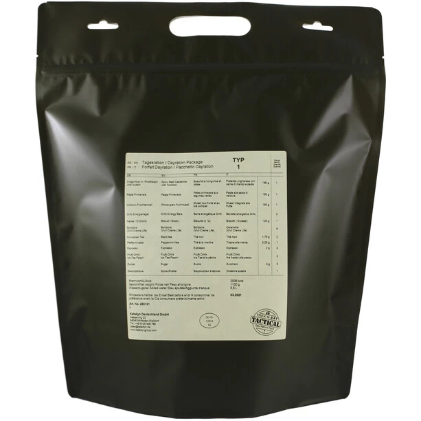Trek'n Eat Tactical Day Ration Pack Repas Outdoor 1100g