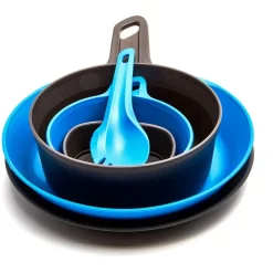 Wildo Expl**** Kit Set De Couverts, Bleu/gris